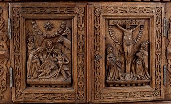 KABINETTSKÅP, barock, 1600/1700-tal.