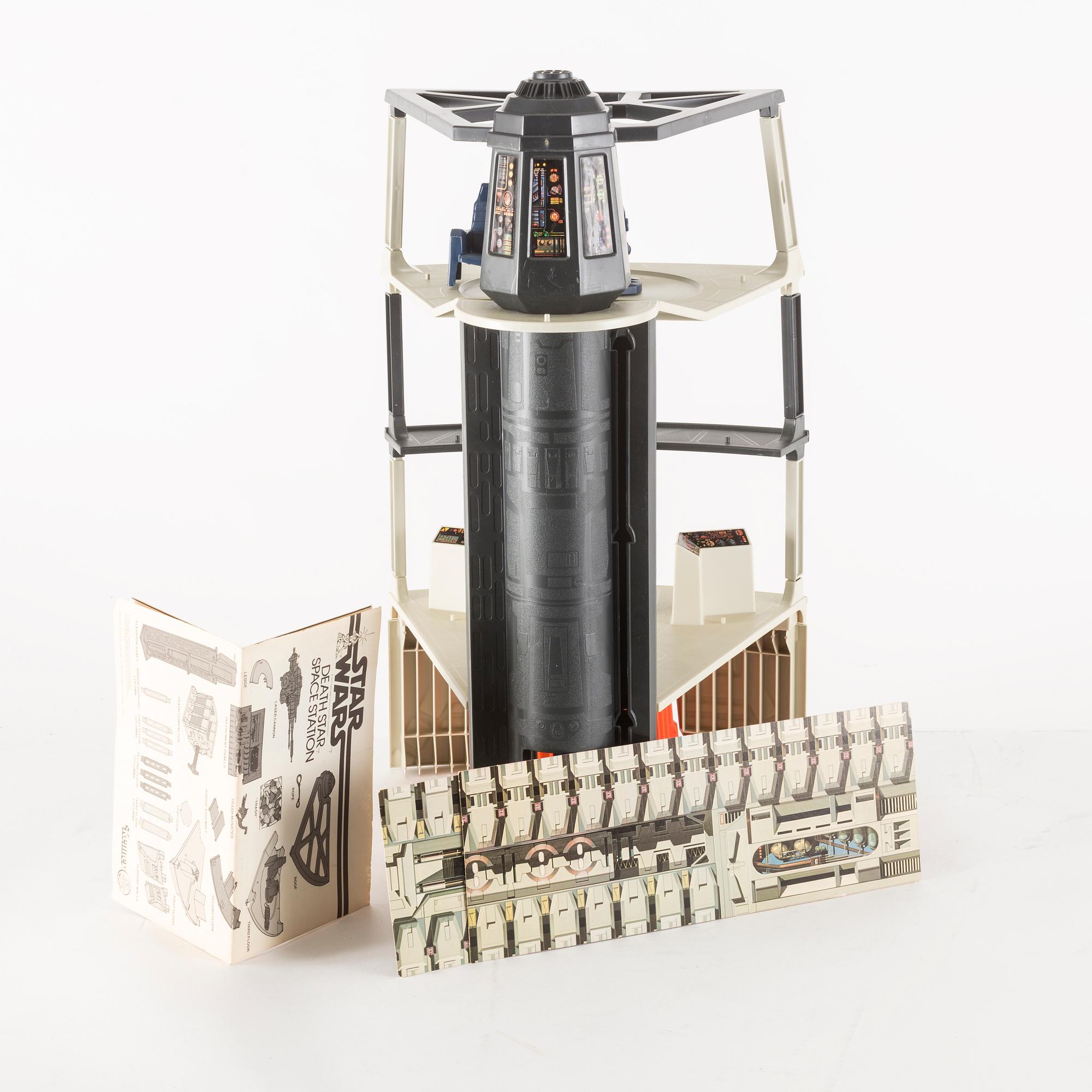 STAR WARS, Death Star space station playset i kartong, Kenner, 1978.