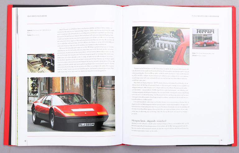 LITTERATUR OCH BROSCHYRER OM FERRARI, 15 delar.