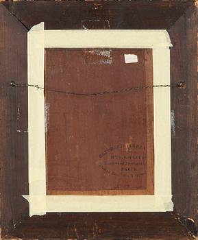 Edmond Ernest Paulin Hébert, öljy levylle, signeerattu.