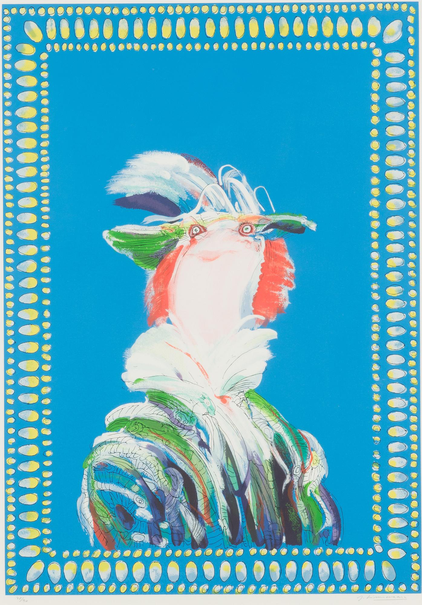 Juhani Linnovaara, serigrafi, signerad och numrerad 78/90.