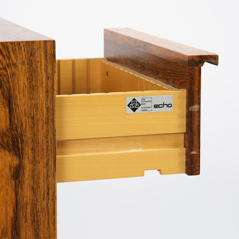 A rosewood office set, Echo, Switzerland, 1970s-80s.