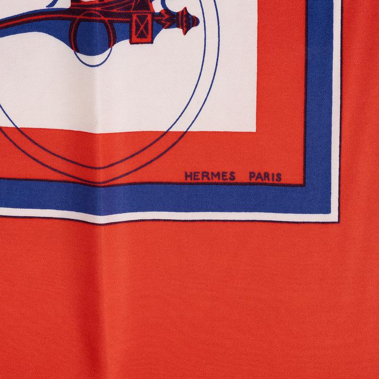 Hermès, scarves, 2 st, "Ex Libris".