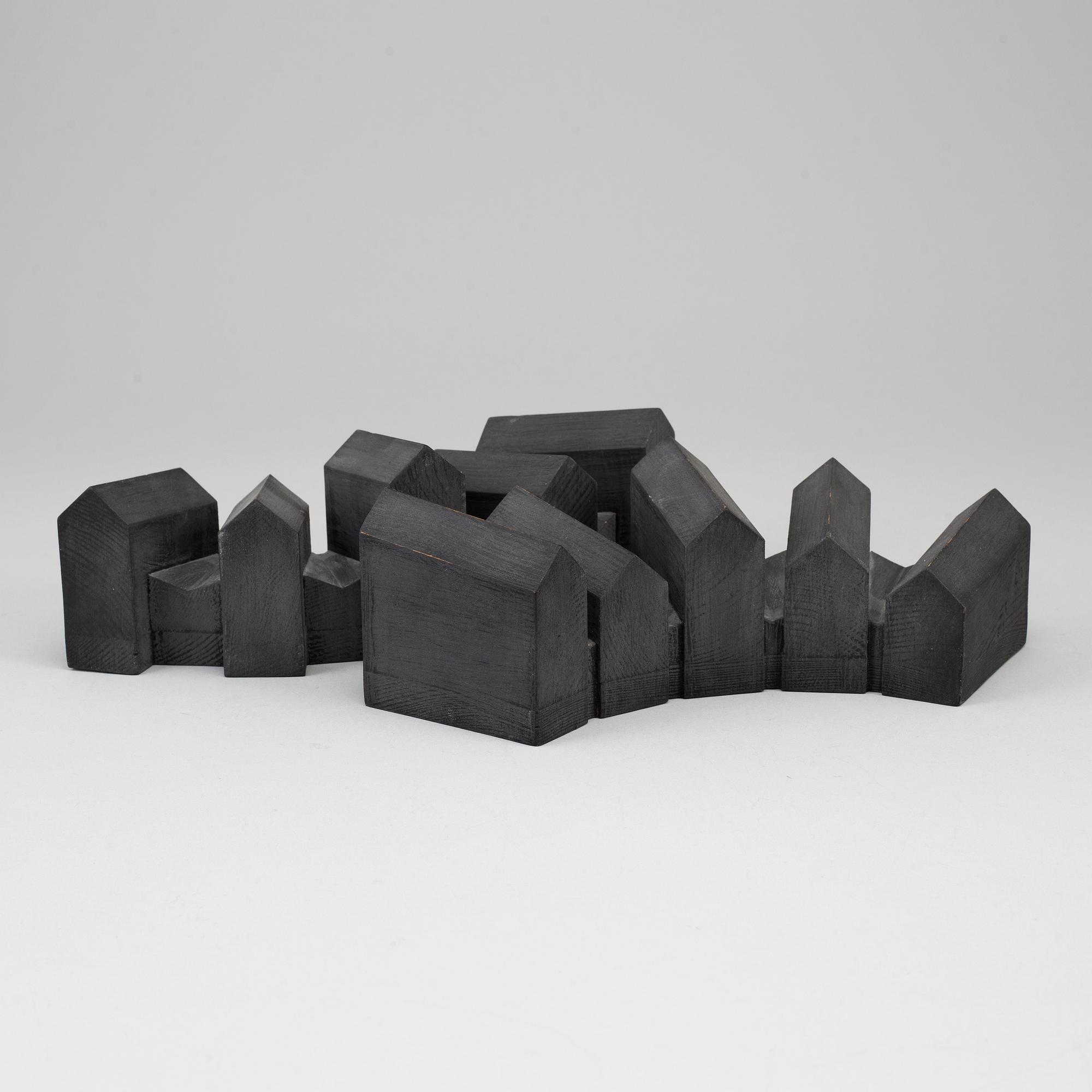 LARS KLEEN, a painted wood sculpture, signed and dated 2001.