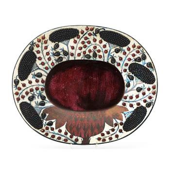 2. Birger Kaipiainen, a stoneware dish, Arabia, Finland 1970's.