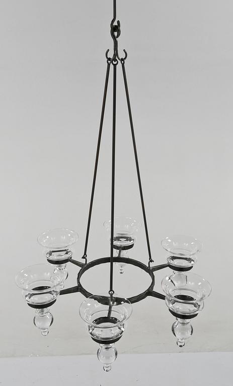 TAKKRONA, Boda glasbruk, 1900-talets andra hälft. Höjd 60-90 cm.