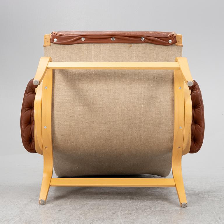 Bruno Mathsson, fåtölj med fotpall, "Pernilla", Dux.