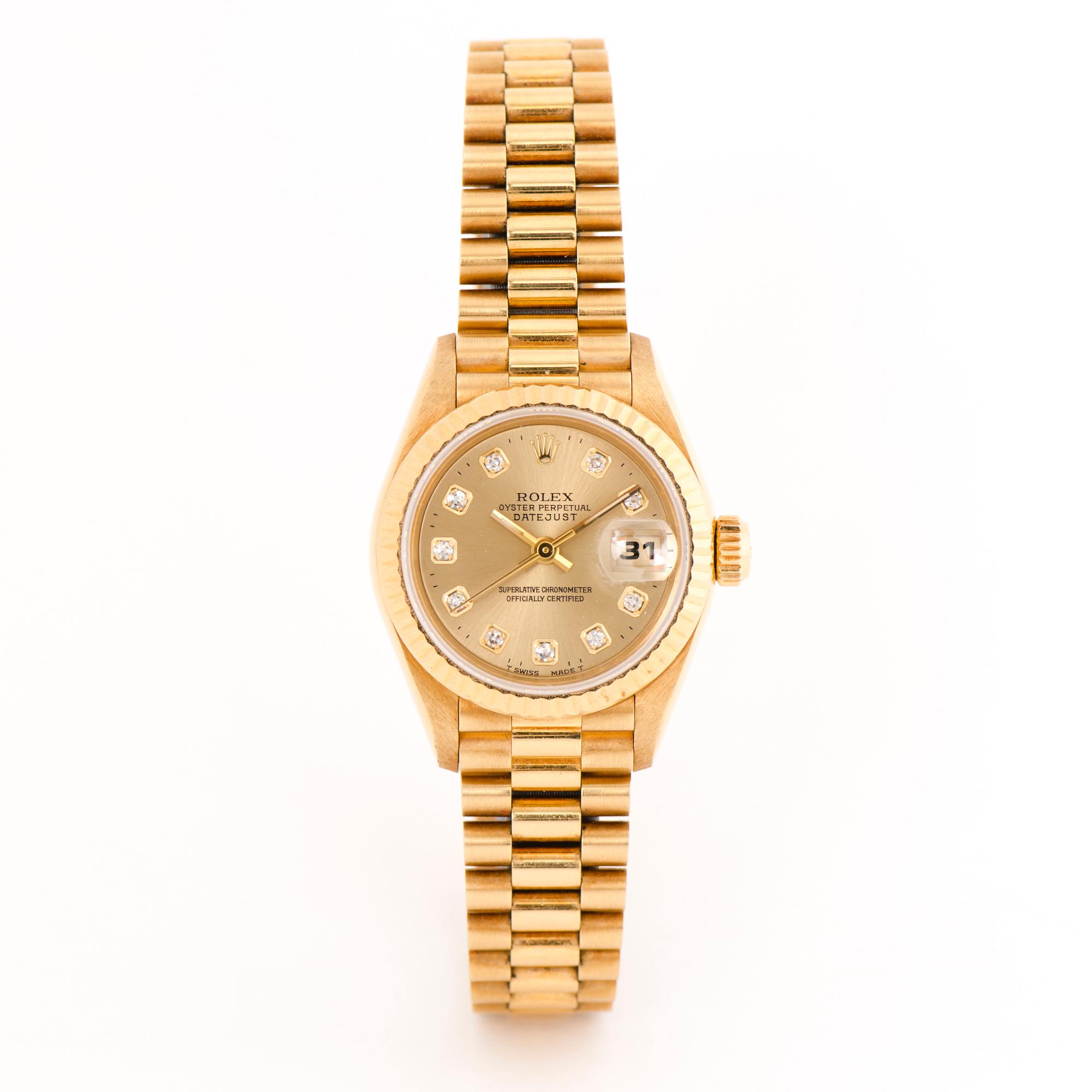 ROLEX, Oyster Perpetual, Datejust, wristwatch, 26 mm.