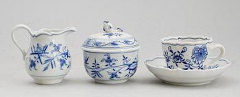 SERVISPORSLIN, 8 del, porslin, lökmönstret, Meissen.