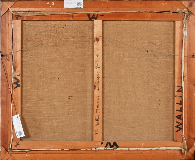 ELLIS WALLIN, olja på duk, signerad och daterad -31.