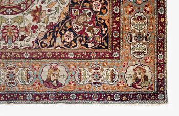 Matta, antik Isfahan, Södra Persien, ca 192 x 122 cm.