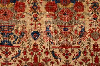 Carpet, oriental /Abadeh with Zil-isultan pattern, approx. 490 x 204 cm.