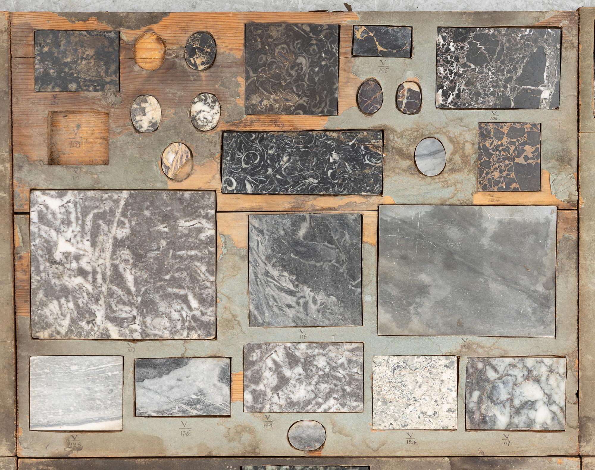 Stensamling, ca 263 delar, omkring år 1800.