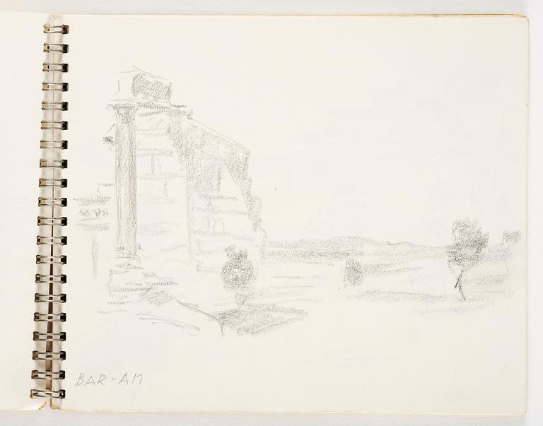 Lotte Laserstein, 4 skissböcker med blyertsteckningar.