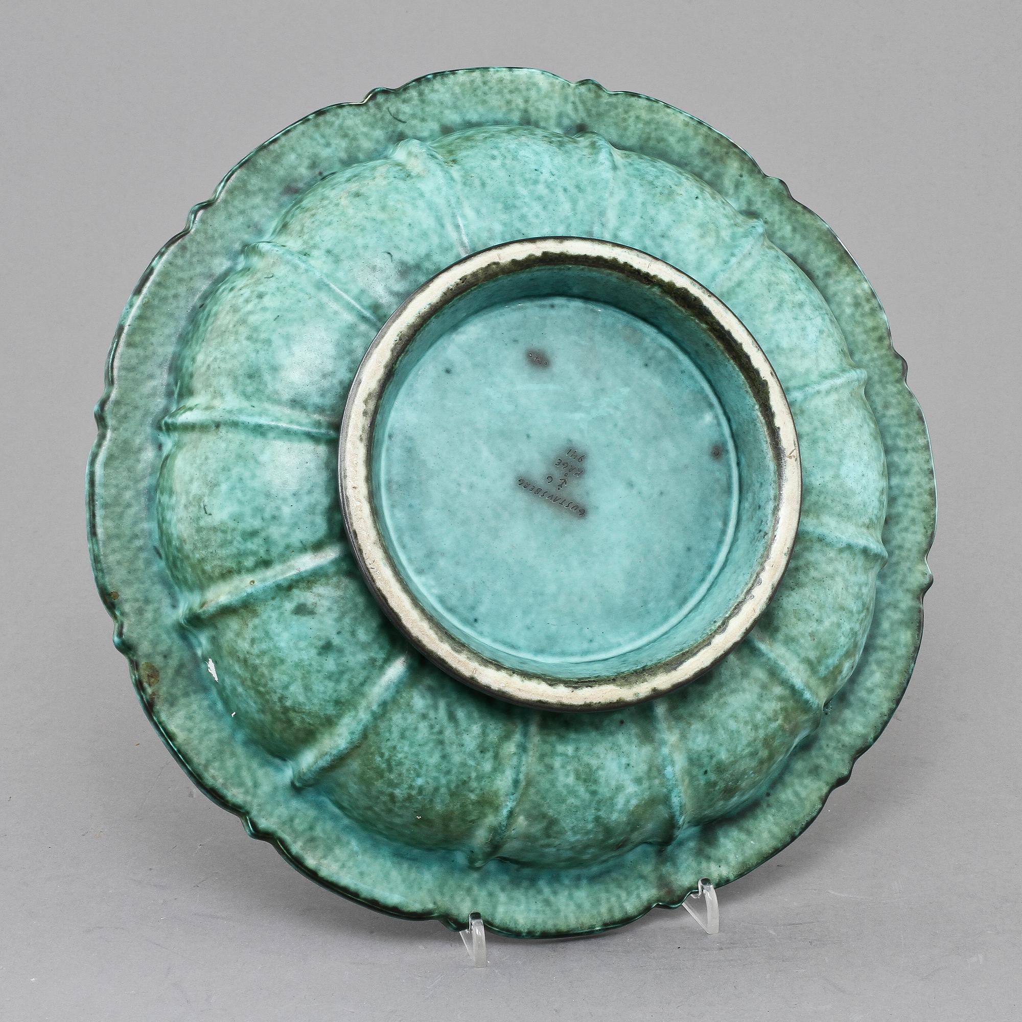 SKÅLFAT, stengods, "Argenta", Wilhelm Kåge, Gustavsberg, 1900-tal.