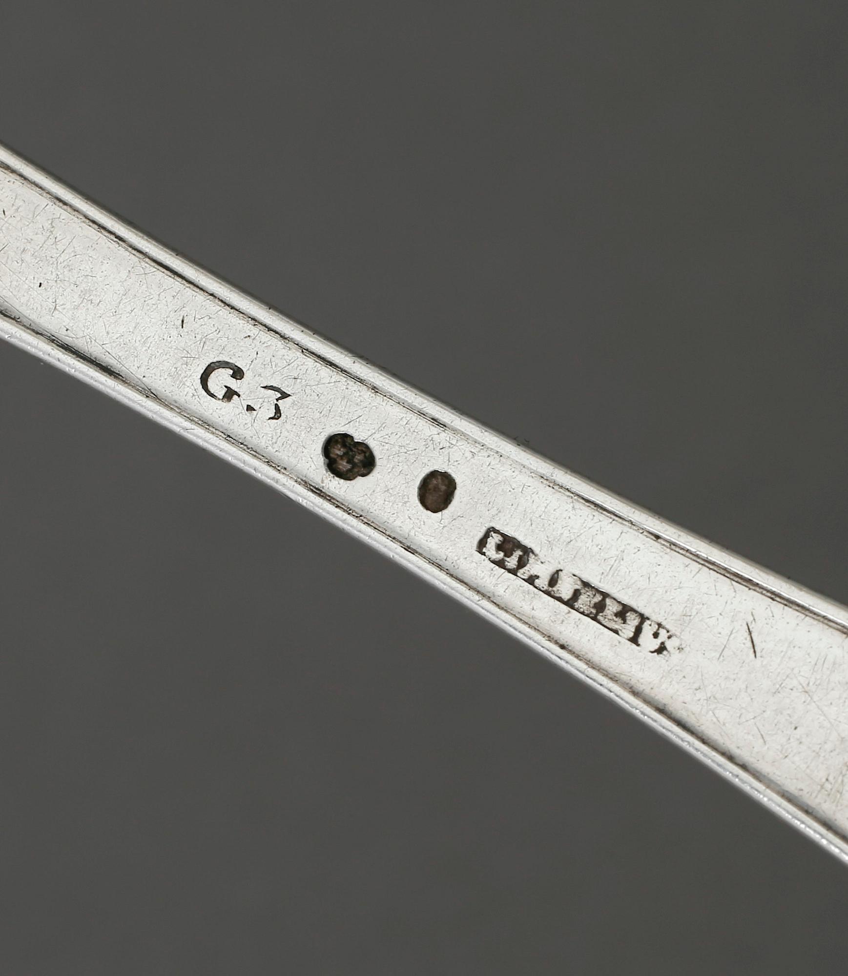 SKEDAR, 2 stycken, silver, Nils Limnelius, Stockholm 1804-1813. Total vikt ca 120 gram.