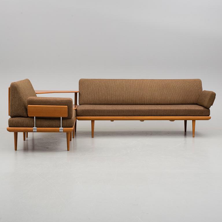 SOFFGRUPP, 3 delar, "Minerva", Peter Hvidt och Orla Mölgaard- Nielsen, France & Son, Danmark.