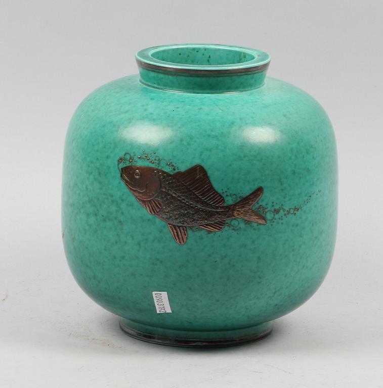 URNA, stengods, "Argenta", Wilhelm Kåge, Gustavsberg.