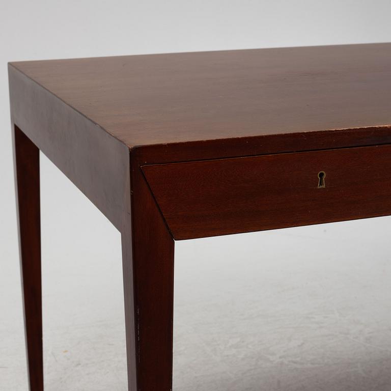 Severin Hansen, a mahogany desk for Haslev, Denmark 1960s.