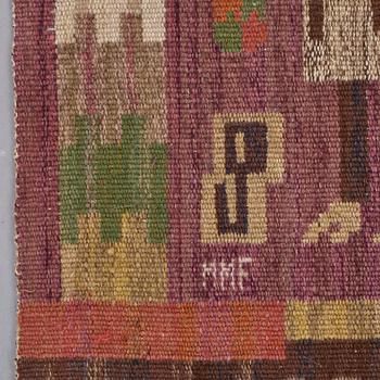 Märta Måås-Fjetterström, DRAPERI, "Korna", rölakan, ca 251 x 142,5 cm, signerat MMF.