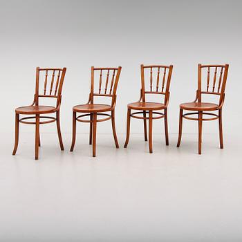 STOLAR, 4 st, Thonet, omkring år 1900.