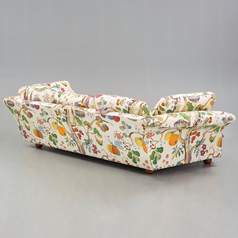 Josef Frank, a 'Liljevalchs' sofa, upholstered in Frank's fabric 'Vegetable tree'.