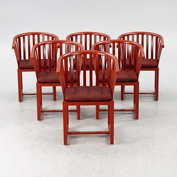 Åke Axelsson, karmstolar, 6 st, "Vaxholmaren", Gärsnäs, 2019.