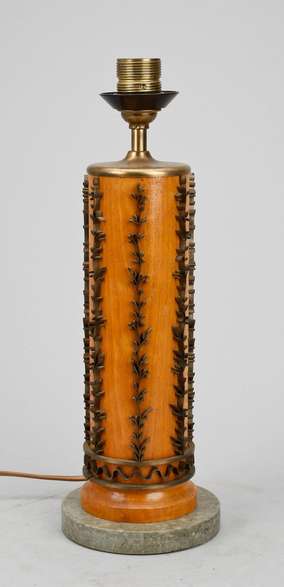 BORDSLAMPA, art deco, 1930/40-tal.