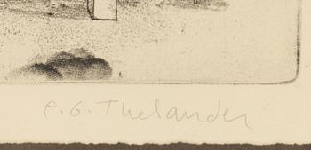 PG Thelander, "Man på bord", "Flugsvamp I", "Man-Fisk".