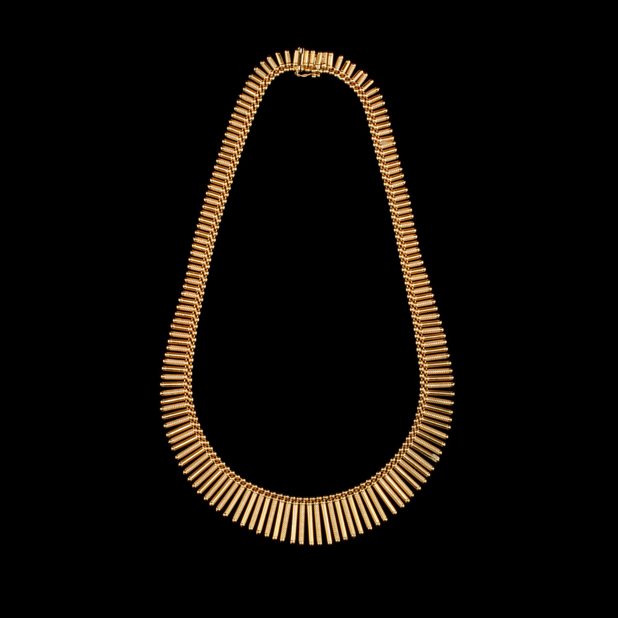HALSSMYCKE, 18k guld, Uno A Erre, Aresso, Italien, 1900-talets tredje kvartal. Vikt 59 g.