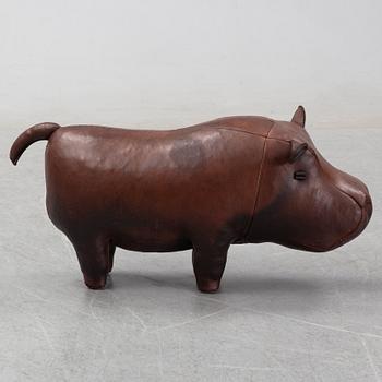 Dimitri Omersa & Co, a leather foot stool.