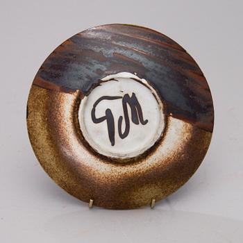 TOINI MUONA, A CERAMIC BOWL. Signed TM. 1960s.