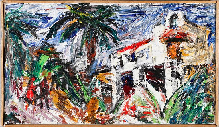 RAGNAR JOHANSSON, olja på duk, monogramsignerad.