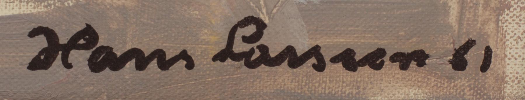 HANS LARSSON, oil on canvas, signed and dated -61.