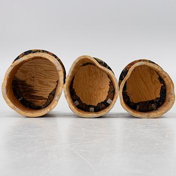 Kubbstolar, 3 st, 1900-tal.