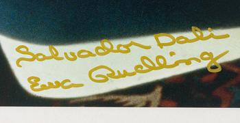 Ewa Rudling, "Joy Nicholson & Salvador Dali, Hotel Meurice, Paris" 1972.