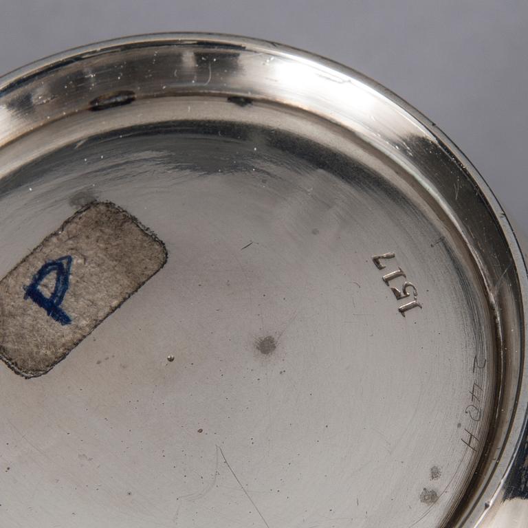 DRYCKESKÄRL, 3 st, silver, England 1857-1897. Vikt ca 408 g.