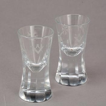FRIMURARVAS OCH SNAPSGLAS, 1+2.