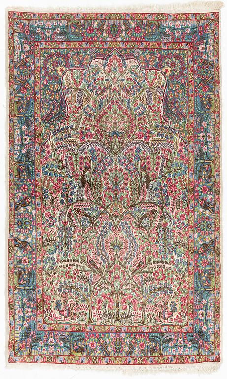 A semi-antique 'Millefleur' Kerman, ca ca 245 x 148 cm.