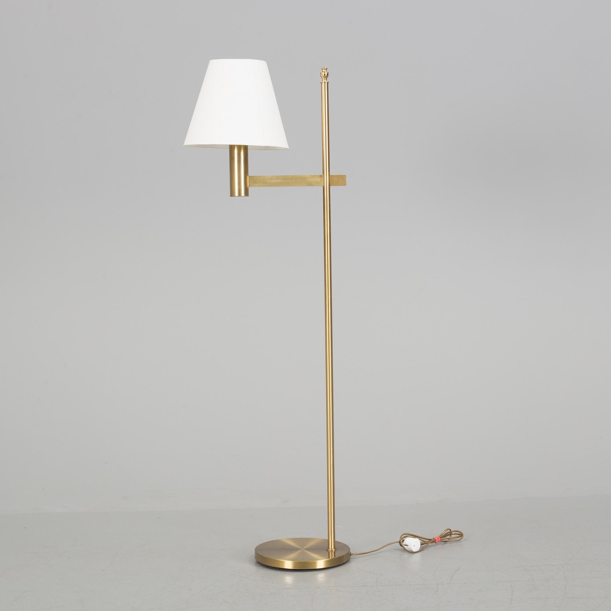 A brass standard light from ÅI, Norway, second half of the 20th Century.