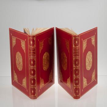 BOK, 2 vol, "Konstsamlingarna å de svenska kungliga slotten" av John Böttiger, numr 53/200, Stockholm 1897.