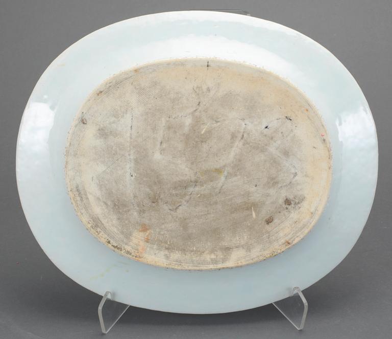 STEKFAT, porslin, Kina, Jiaqing (1796-1820).