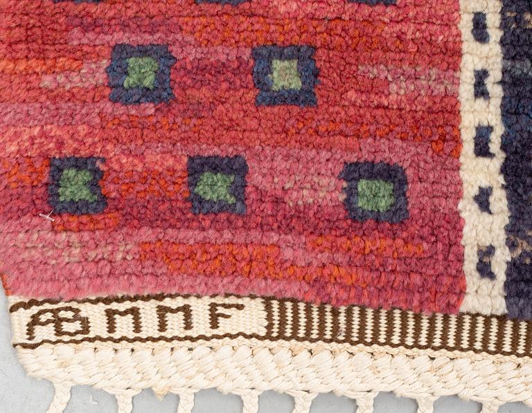 Märta Måås-Fjetterström, a carpet, "Tornet", knotted pile, ca 311 x 203-209 cm, signed AB MMF.