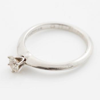 Tiffany & Co, ring, platinum with brilliant-cut diamond 0.23 ct.