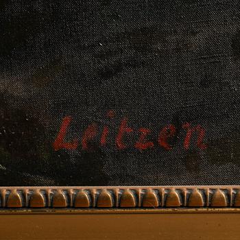 KARL LEITZEN, olja på duk, signerad.