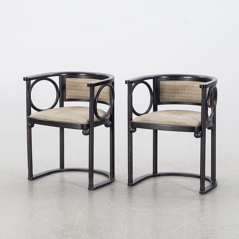 JOSEF HOFFMANN, a pair of chairs, Wittmann, Austria.