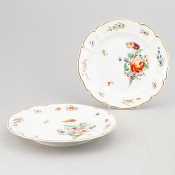 A rococo style dining service, 68 pcs, from Nymphenburg, Germany.
