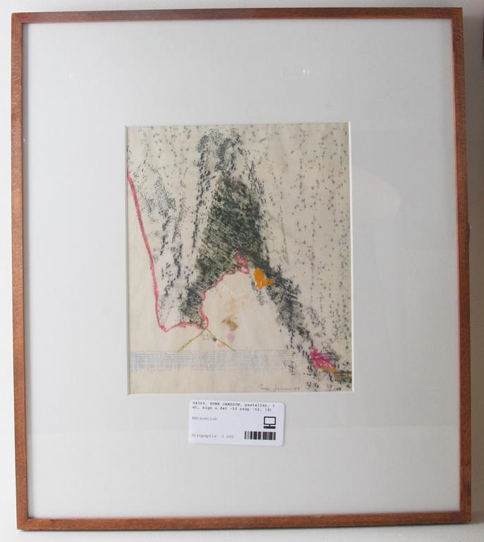 RUNE JANSSON, pasteller, 3 st, sign o dat -50 resp -52.