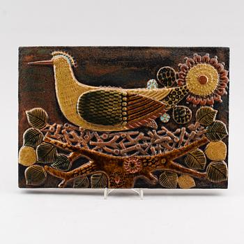 VÄGGRELIEF, Stig Lindberg, signerad, Gustavsberg.