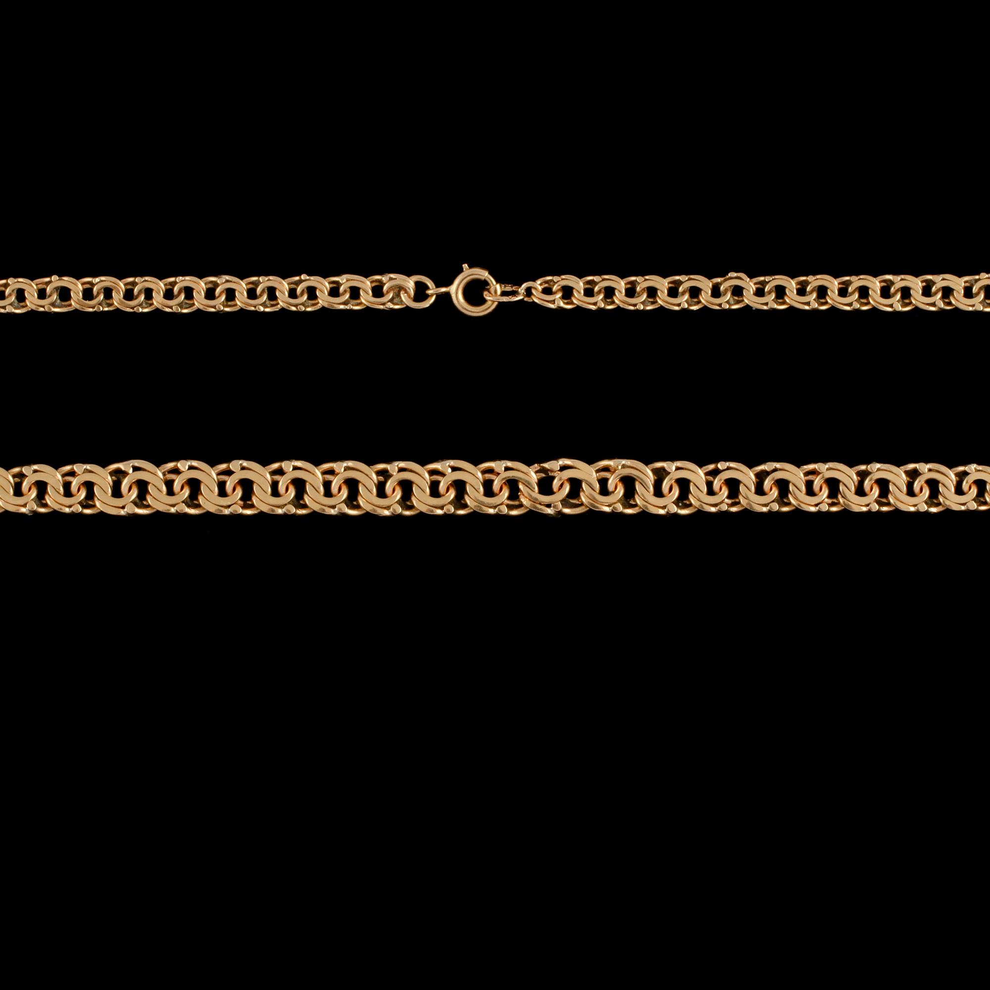 HALSLÄNK, 18K guld, kattfotstämplad, 1945. Vikt 24.0 g.